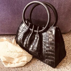 Crocodile Barfield Collection black hand bag